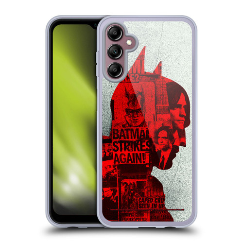 The Batman Neo-Noir Graphics Collage Soft Gel Case for Samsung Galaxy A14 5G