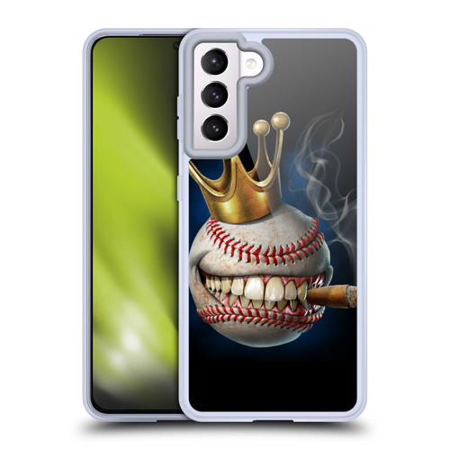 Tom Wood Monsters King Of Baseball Soft Gel Case for Samsung Galaxy S21 5G & MagSafe