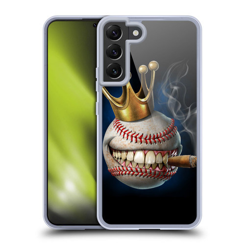 Tom Wood Monsters King Of Baseball Soft Gel Case for Samsung Galaxy S22+ 5G & MagSafe