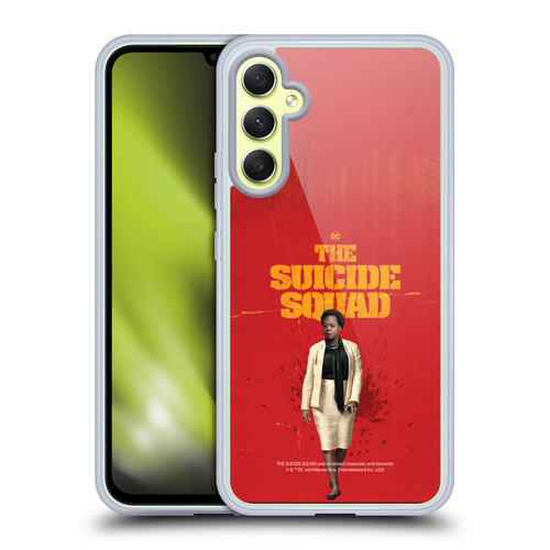 The Suicide Squad 2021 Character Poster Amanda Waller Soft Gel Case for Samsung Galaxy A34 5G