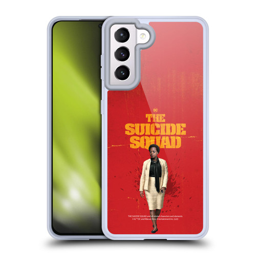 The Suicide Squad 2021 Character Poster Amanda Waller Soft Gel Case for Samsung Galaxy S21 5G & MagSafe