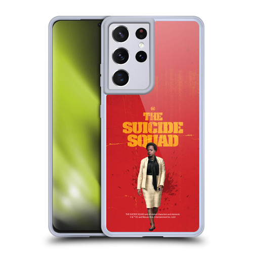 The Suicide Squad 2021 Character Poster Amanda Waller Soft Gel Case for Samsung Galaxy S21 Ultra 5G & MagSafe