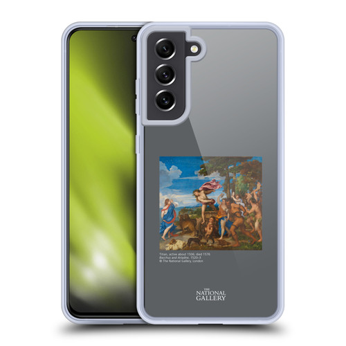 The National Gallery People Bacchus And Ariadne Soft Gel Case for Samsung Galaxy S21 FE 5G & MagSafe