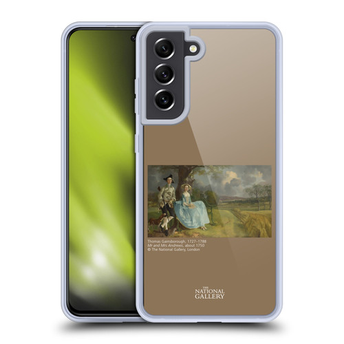 The National Gallery People Gainsborough Mr and Mrs Andrews Soft Gel Case for Samsung Galaxy S21 FE 5G & MagSafe