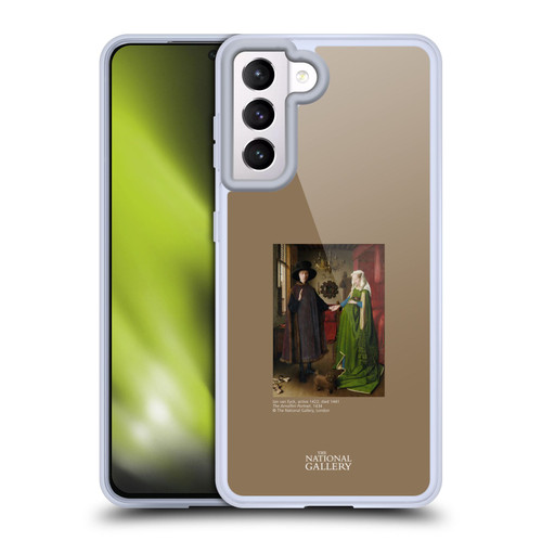 The National Gallery People The Arnolfini Portrait Soft Gel Case for Samsung Galaxy S21 5G & MagSafe
