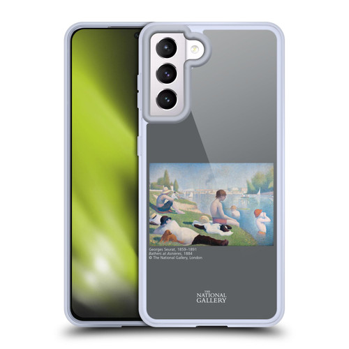 The National Gallery People Bathers At Asnieres Soft Gel Case for Samsung Galaxy S21 5G & MagSafe