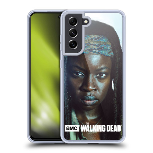 AMC The Walking Dead Characters Michonne Soft Gel Case for Samsung Galaxy S21 FE 5G & MagSafe