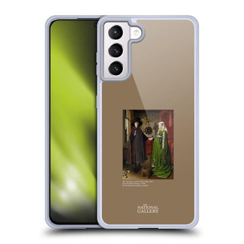 The National Gallery People The Arnolfini Portrait Soft Gel Case for Samsung Galaxy S21+ 5G & MagSafe