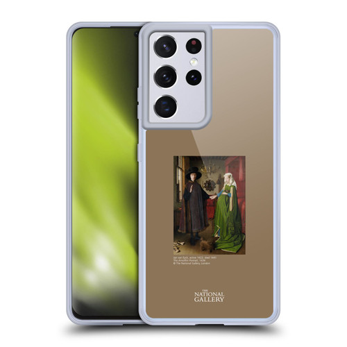 The National Gallery People The Arnolfini Portrait Soft Gel Case for Samsung Galaxy S21 Ultra 5G & MagSafe