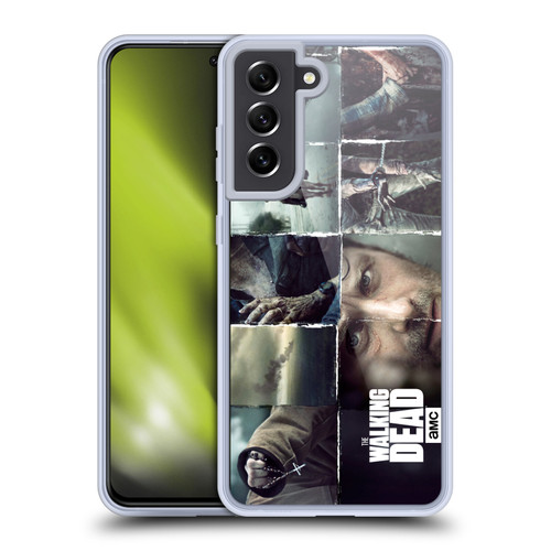 AMC The Walking Dead Logo Key Art Horizontal Soft Gel Case for Samsung Galaxy S21 FE 5G & MagSafe