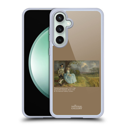 The National Gallery People Gainsborough Mr and Mrs Andrews Soft Gel Case for Samsung Galaxy S23 FE 5G & MagSafe