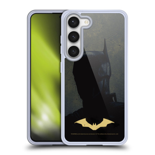 The Batman Neo-Noir Graphics Silhouette Gold Logo Soft Gel Case for Samsung Galaxy S23 5G & MagSafe