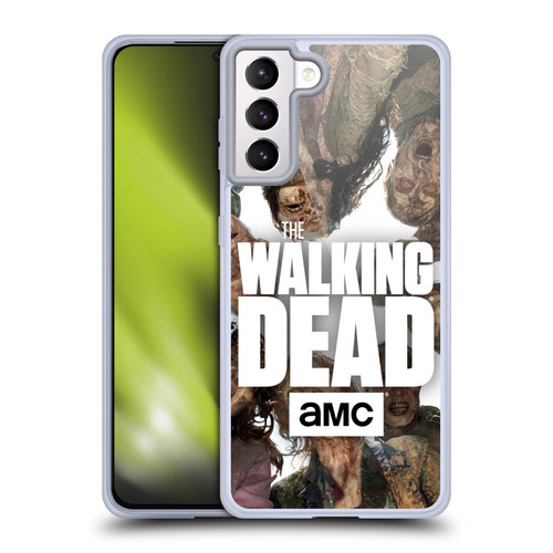 AMC The Walking Dead Logo Group Soft Gel Case for Samsung Galaxy S21+ 5G & MagSafe