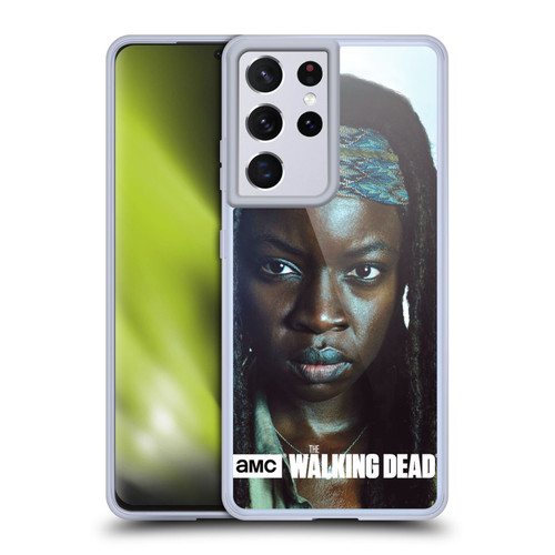 AMC The Walking Dead Characters Michonne Soft Gel Case for Samsung Galaxy S21 Ultra 5G & MagSafe