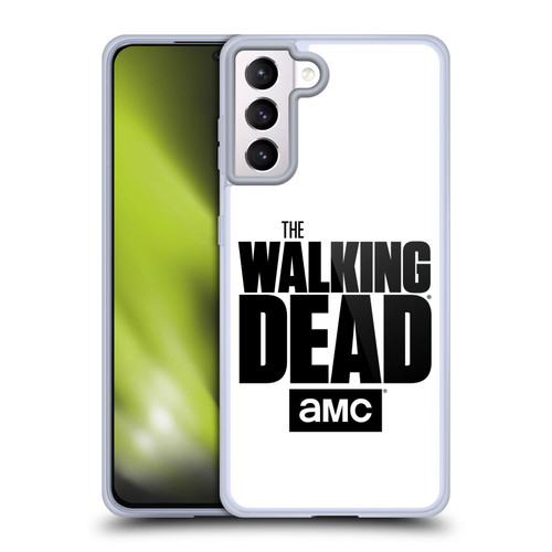 AMC The Walking Dead Logo White Soft Gel Case for Samsung Galaxy S21+ 5G & MagSafe