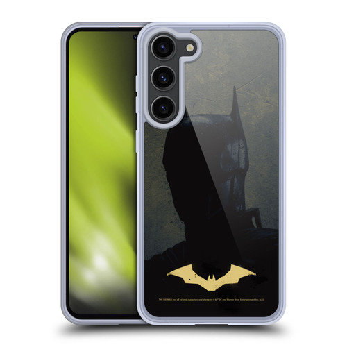 The Batman Neo-Noir Graphics Silhouette Gold Logo Soft Gel Case for Samsung Galaxy S23+ 5G & MagSafe
