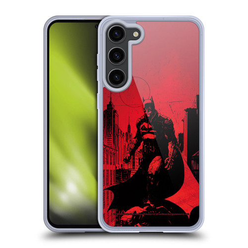 The Batman Neo-Noir Graphics Teaser Poster Soft Gel Case for Samsung Galaxy S23+ 5G & MagSafe