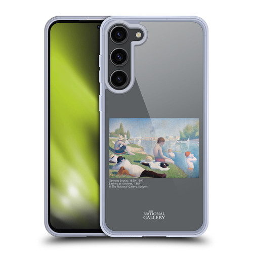 The National Gallery People Bathers At Asnieres Soft Gel Case for Samsung Galaxy S23+ 5G & MagSafe
