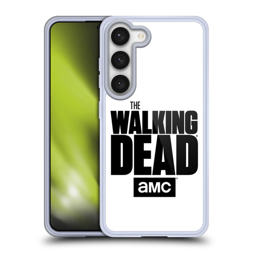AMC The Walking Dead Logo White Soft Gel Case for Samsung Galaxy S23 5G & MagSafe
