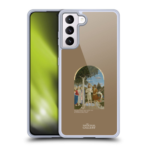 The National Gallery Religious & Mythological The Baptism Of Christ Soft Gel Case for Samsung Galaxy S21+ 5G & MagSafe