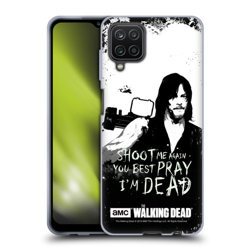 AMC The Walking Dead Quotes Daryl Shoot Soft Gel Case for Samsung Galaxy A12 (2020)