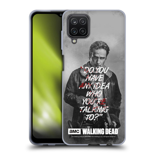 AMC The Walking Dead Quotes Rick Talk Soft Gel Case for Samsung Galaxy A12 (2020)