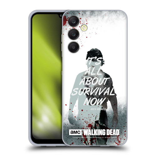 AMC The Walking Dead Quotes Rick Survival Soft Gel Case for Samsung Galaxy A25 5G