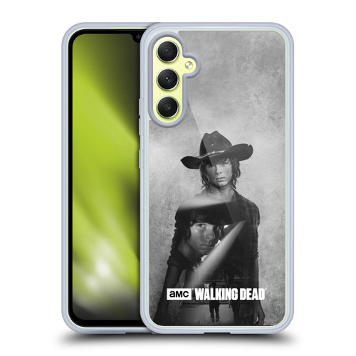 AMC The Walking Dead Double Exposure Carl Soft Gel Case for Samsung Galaxy A34 5G