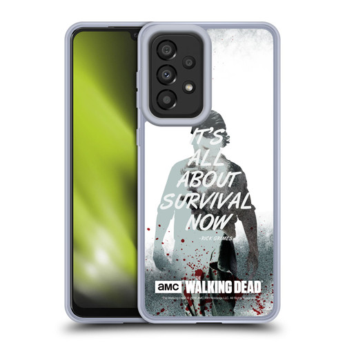 AMC The Walking Dead Quotes Rick Survival Soft Gel Case for Samsung Galaxy A33 5G (2022)