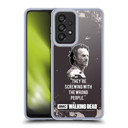 AMC The Walking Dead Quotes Rick Trap Soft Gel Case for Samsung Galaxy A33 5G (2022)