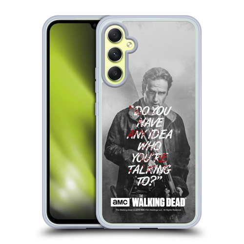 AMC The Walking Dead Quotes Rick Talk Soft Gel Case for Samsung Galaxy A34 5G
