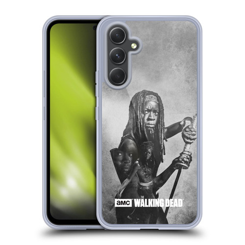 AMC The Walking Dead Double Exposure Michonne Soft Gel Case for Samsung Galaxy A54 5G