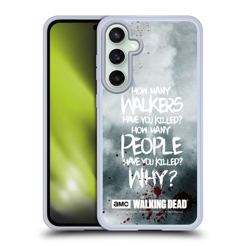 AMC The Walking Dead Quotes Rick Questions Soft Gel Case for Samsung Galaxy S23 FE 5G & MagSafe