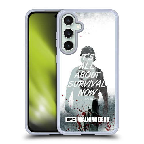 AMC The Walking Dead Quotes Rick Survival Soft Gel Case for Samsung Galaxy S23 FE 5G & MagSafe