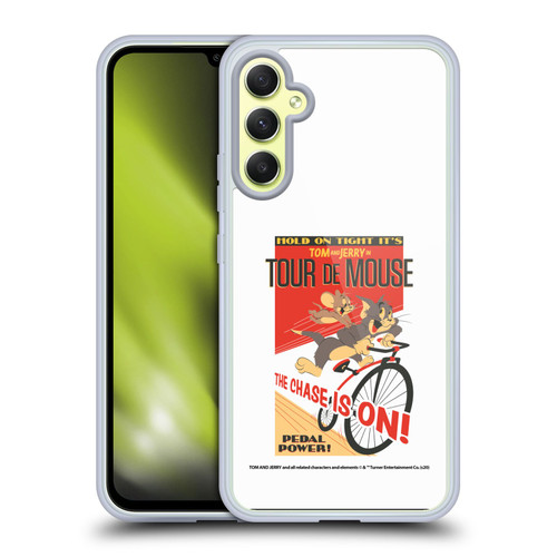 Tom and Jerry Retro Tour De Mouse Soft Gel Case for Samsung Galaxy A34 5G