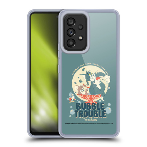 Tom and Jerry Retro Bubble Trouble Soft Gel Case for Samsung Galaxy A53 5G (2022)