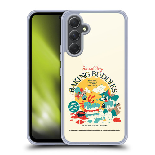 Tom and Jerry Retro Baking Buddies Soft Gel Case for Samsung Galaxy A54 5G