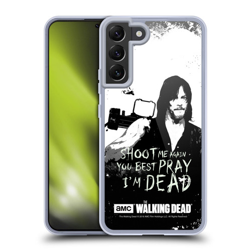 AMC The Walking Dead Quotes Daryl Shoot Soft Gel Case for Samsung Galaxy S22+ 5G & MagSafe