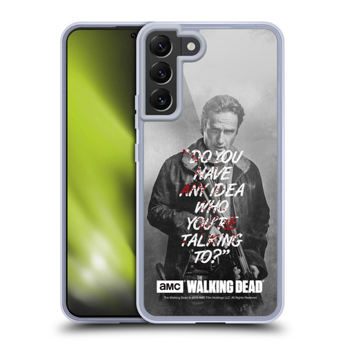 AMC The Walking Dead Quotes Rick Talk Soft Gel Case for Samsung Galaxy S22+ 5G & MagSafe