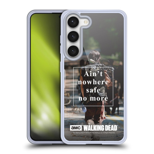AMC The Walking Dead Quotes Daryl Nowhere Safe Soft Gel Case for Samsung Galaxy S23 5G & MagSafe