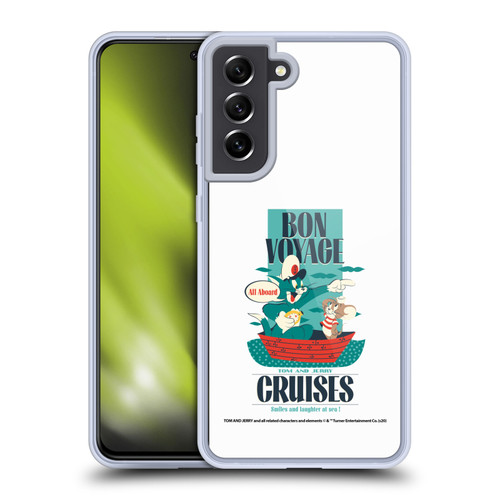 Tom and Jerry Retro Bon Voyage Soft Gel Case for Samsung Galaxy S21 FE 5G & MagSafe