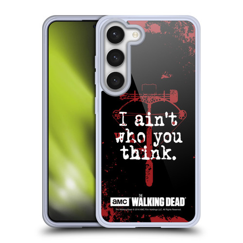 AMC The Walking Dead Quotes Daryl Think Soft Gel Case for Samsung Galaxy S23 5G & MagSafe