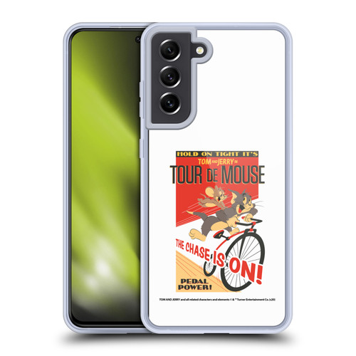 Tom and Jerry Retro Tour De Mouse Soft Gel Case for Samsung Galaxy S21 FE 5G & MagSafe