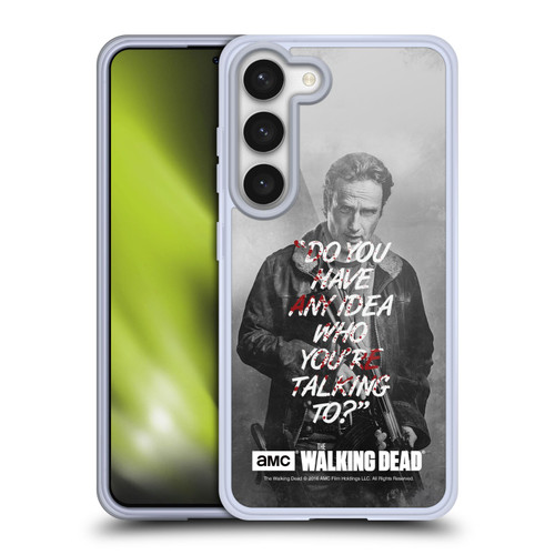AMC The Walking Dead Quotes Rick Talk Soft Gel Case for Samsung Galaxy S23 5G & MagSafe