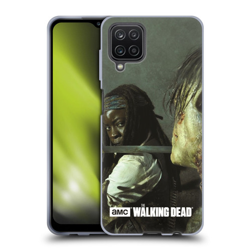 AMC The Walking Dead Filtered Characters Michonne Katana Soft Gel Case for Samsung Galaxy A12 (2020)