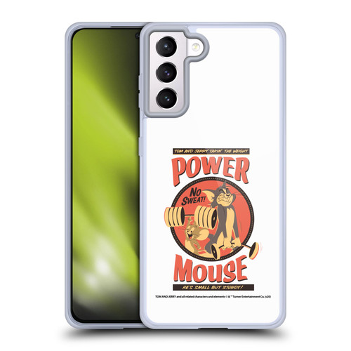 Tom and Jerry Retro Power Mouse Soft Gel Case for Samsung Galaxy S21+ 5G & MagSafe