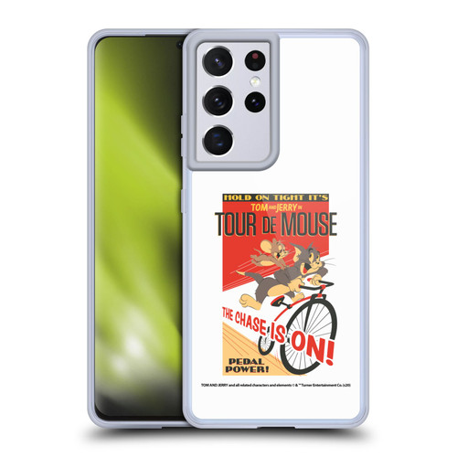 Tom and Jerry Retro Tour De Mouse Soft Gel Case for Samsung Galaxy S21 Ultra 5G & MagSafe