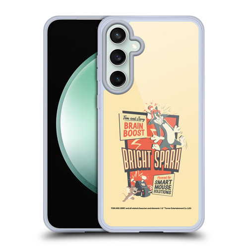 Tom and Jerry Retro Bright Spark Soft Gel Case for Samsung Galaxy S23 FE 5G & MagSafe
