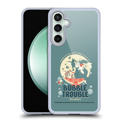 Tom and Jerry Retro Bubble Trouble Soft Gel Case for Samsung Galaxy S23 FE 5G & MagSafe