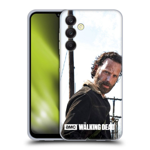 AMC The Walking Dead Filtered Characters Rick Gun Soft Gel Case for Samsung Galaxy A25 5G